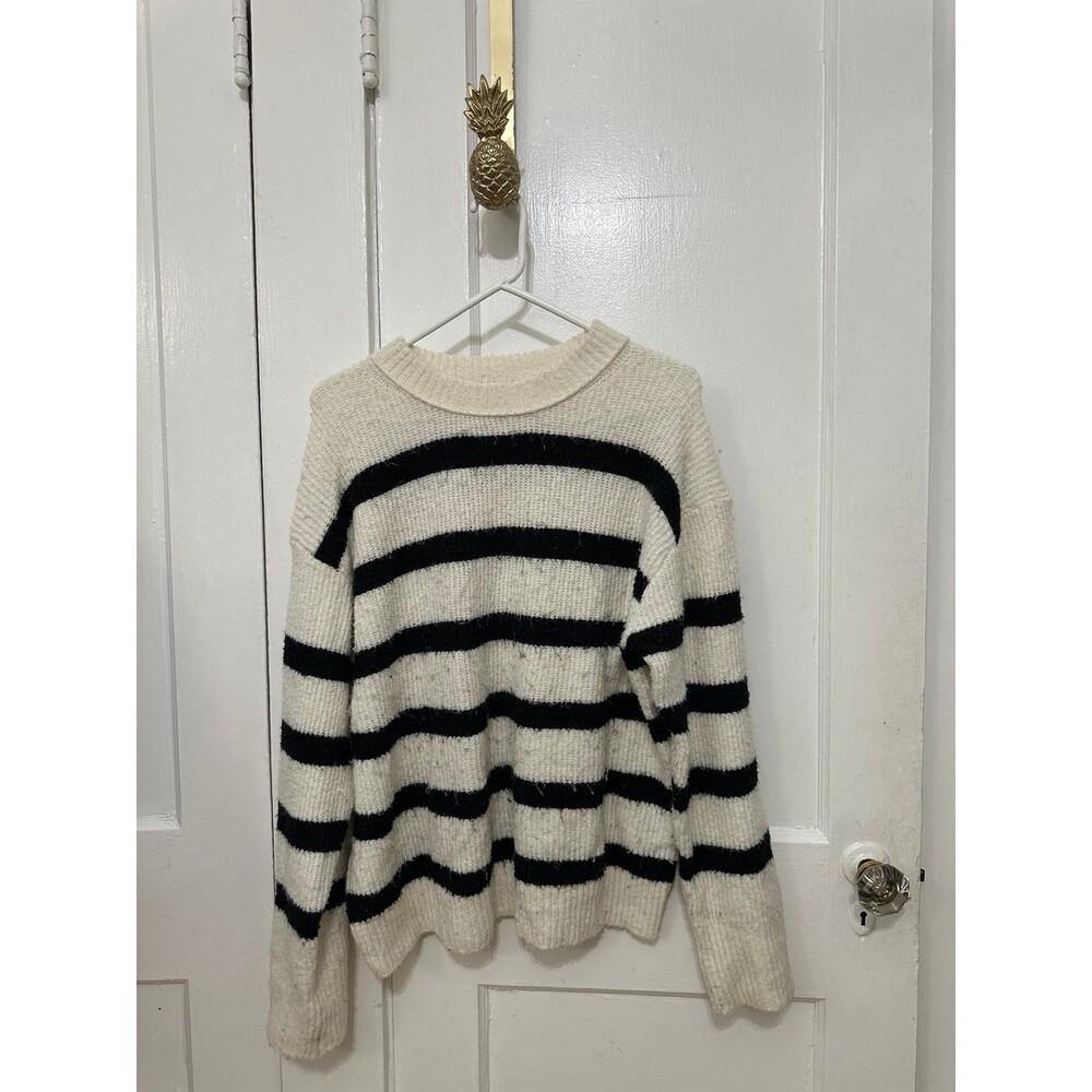 American Eagle women’s size small black-and-white striped sweater